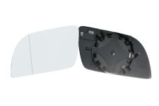 VERRE DE RÉTROVISEUR VOLKSWAGEN POLO 2001-2005 AVEC SUPPORT / CHAUFFANT / ASPHÉRIQUE / GAUCHE