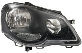 PHARE AVANT VOLKSWAGEN POLO 2005-2009 BASE NOIRE / SPORT / DROIT