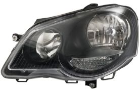 PHARE AVANT VOLKSWAGEN POLO 2005-2009 BASE NOIRE / SPORT / GAUCHE