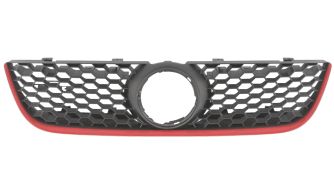 GRILLE VOLKSWAGEN POLO 2005-2009 FACE AVANT / MODÈLE GTI / NOIRE / ROUGE 