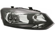 PHARE AVANT VOLKSWAGEN POLO 2009-2014 OPTIQUE SIMPLE / MODÈLE TRENDLINE / DROIT