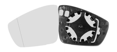 VERRE DE RÉTROVISEUR VOLKSWAGEN POLO 2009-2014 AVEC SUPPORT / ASPHÉRIQUE / GAUCHE