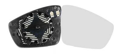 VERRE DE RÉTROVISEUR VOLKSWAGEN POLO 2009-2014 AVEC SUPPORT / CHAUFFANT / CONVEXE / DROIT