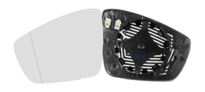 VERRE DE RÉTROVISEUR VOLKSWAGEN POLO 2009-2014 AVEC SUPPORT / CHAUFFANT / ASPHÉRIQUE / GAUCHE