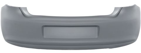 PARE-CHOCS VOLKSWAGEN POLO 2009-2014 ARRIÈRE / ÉCHAPPEMENT PETIT / AVEC APPRET