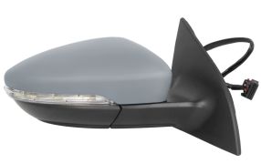 RÉTROVISEUR VOLKSWAGEN SCIROCCO 2008-2014 ÉLÉCTRIQUE / CHAUFFANT / FEU CLIGNOTANT / RABATTABLE ÉLÉCTRIQUEMENT / AVEC APPRET / DROIT