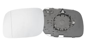 VERRE DE RÉTROVISEUR VOLKSWAGEN TOUAREG 2002-2007 AVEC SUPPORT / CHAUFFANT / ASPHÉRIQUE / GAUCHE