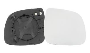 VERRE DE RÉTROVISEUR VOLKSWAGEN TOUAREG 2007-2010 AVEC SUPPORT / CHAUFFANT / CONVEXE / DROIT