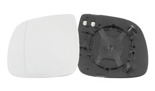 VERRE DE RÉTROVISEUR VOLKSWAGEN TOUAREG 2007-2010 AVEC SUPPORT / CHAUFFANT / ASPHÉRIQUE / GAUCHE