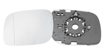 VERRE DE RÉTROVISEUR VOLKSWAGEN TOUAREG 2002-2007 AVEC SUPPORT / ASPHÉRIQUE / GAUCHE