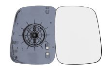 VERRE DE RÉTROVISEUR VOLKSWAGEN TRANSPORTER T4 1990-1996 AVEC SUPPORT / CONVEXE / DROIT