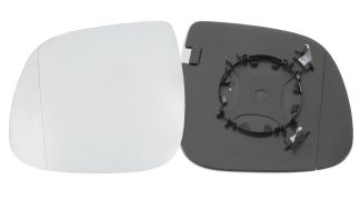 VERRE DE RÉTROVISEUR VOLKSWAGEN CARAVELLE 2010-2015 AVEC SUPPORT DIAMETRE 84mm / ASPHÉRIQUE / GAUCHE