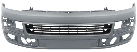 PARE-CHOCS VOLKSWAGEN TRANSPORTER T5 2010-2015 AVANT / AVEC TROUS MOULURE CHROMÉE / AVEC APPRET
