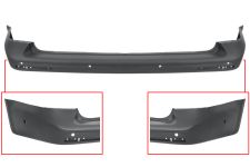 PARE-CHOCS VOLKSWAGEN CARAVELLE 2015-2020 ARRIÈRE / 2 PORTES ARRIÈRE / AVEC 6 CAPTEUR / AVEC PARK ASSIST