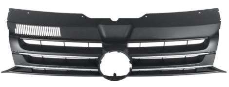 GRILLE VOLKSWAGEN TRANSPORTER T5 2010-2015 FACE AVANT / NOIRE / AVEC MOULURES CHROMÉES 