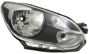 PHARE AVANT VOLKSWAGEN UP 2012-2016 BASE NOIRE / AVEC BORD CHROMÉ / DROIT