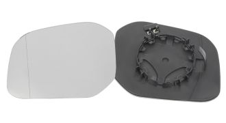 VERRE DE RÉTROVISEUR VOLKSWAGEN CADDY 2015-2020 AVEC SUPPORT / CHAUFFANT / ASPHÉRIQUE / GAUCHE