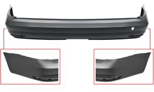 PARE-CHOCS VOLKSWAGEN CADDY 2015-2020 ARRIÈRE / CHASSIS LONG 
