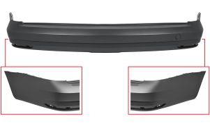 PARE-CHOCS VOLKSWAGEN CADDY 2015-2020 ARRIÈRE / CHASSIS LONG 