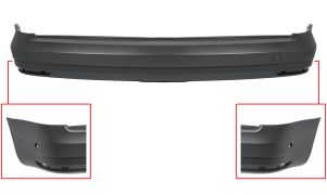 PARE-CHOCS VOLKSWAGEN CADDY 2015-2020 ARRIÈRE / CHASSIS COURT / AVEC CAPTEUR