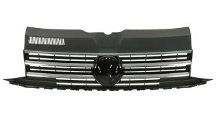 GRILLE VOLKSWAGEN TRANSPORTER T6 2015-2020 FACE AVANT / NOIRE / AVEC MOULURES CHROMÉES 