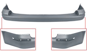 PARE-CHOCS VOLKSWAGEN CARAVELLE 2015-2020 ARRIÈRE / 1 HAYON ARRIÈRE / AVEC APPRET