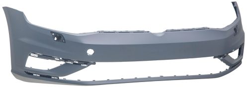 PARE-CHOCS VOLKSWAGEN GOLF VII 2017-2020 AVANT / SANS PLAQUE CREUSE / AVEC LAVEPHARES / AVEC APPRET