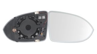 VERRE DE RÉTROVISEUR VOLKSWAGEN PASSAT 2014-2019 AVEC SUPPORT / 4 PINS / CHAUFFANT / CONVEXE / DROIT