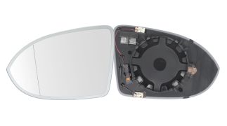 VERRE DE RÉTROVISEUR VOLKSWAGEN PASSAT 2014-2019 AVEC SUPPORT / 4 PINS / CHAUFFANT / ASPHÉRIQUE / GAUCHE