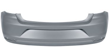 PARE-CHOCS VOLKSWAGEN POLO 2014-2017 ARRIÈRE / ÉCHAPPEMENT PETIT / AVEC APPRET