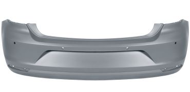 PARE-CHOCS VOLKSWAGEN POLO 2014-2017 ARRIÈRE / ÉCHAPPEMENT PETIT / AVEC CAPTEUR / AVEC APPRET