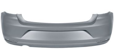 PARE-CHOCS VOLKSWAGEN POLO 2014-2017 ARRIÈRE / ÉCHAPPEMENT GRAND / AVEC APPRET