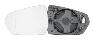 VERRE DE RÉTROVISEUR VOLKSWAGEN POLO 2017-2021 AVEC SUPPORT / CHAUFFANT / ASPHÉRIQUE / GAUCHE