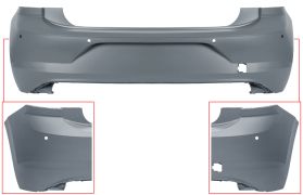 PARE-CHOCS VOLKSWAGEN POLO 2017-2021 ARRIÈRE / AVEC 4 CAPTEUR / AVEC APPRET