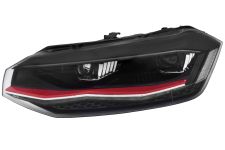 PHARE AVANT VOLKSWAGEN POLO 2017-2021 FULL LED / DÉTAIL ROUGE / GAUCHE