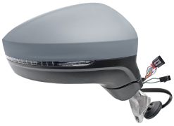 RÉTROVISEUR VOLKSWAGEN TIGUAN 2016-2020 ÉLÉCTRIQUE / CHAUFFANT / FEU CLIGNOTANT / FEU DE SOL / RABATTABLE ÉLÉCTRIQUEMENT / SIDE ASSIST / MÉMOIRE / AVEC APPRET / DROIT