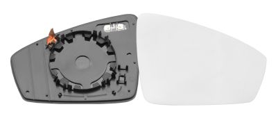 VERRE DE RÉTROVISEUR VOLKSWAGEN TIGUAN 2016-2020 AVEC SUPPORT / CHAUFFANT / CONVEXE / DROIT