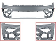 PARE-CHOCS VOLKSWAGEN TIGUAN 2016-2020 AVANT / MODÈLE R-LINE / AVEC LAVEPHARES / AVEC CAPTEUR / AVEC PARK ASSIST / AVEC APPRET