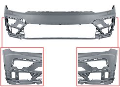 PARE-CHOCS VOLKSWAGEN TIGUAN 2016-2020 AVANT / MODÈLE R-LINE / AVEC LAVEPHARES / AVEC CAPTEUR / AVEC PARK ASSIST / AVEC APPRET