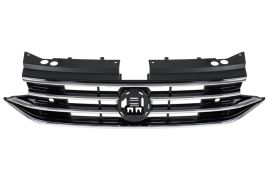 GRILLE VOLKSWAGEN TIGUAN 2020-2024 AVANT / NOIRE BRILLANT / AVEC MOULURE CHROMÉE