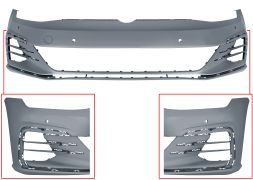 PARE-CHOCS VOLKSWAGEN GOLF VII 2017-2020 AVANT / MODÈLE GTI / GTD / AVEC 4 CAPTEUR / AVEC APPRET