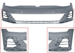 PARE-CHOCS VOLKSWAGEN GOLF VII 2017-2020 AVANT / MODÈLE GTI / GTD / AVEC 6 CAPTEUR / AVEC PARK ASSIST / AVEC APPRET