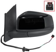 RÉTROVISEUR FORD TOURNEO CONNECT 2022-> ÉLÉCTRIQUE / CHAUFFANT / RABATTABLE ÉLÉCTRIQUEMENT / NOIR GLOSSY / GAUCHE