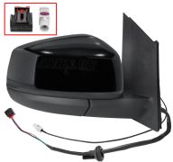 RÉTROVISEUR VOLKSWAGEN CADDY 2020-> ÉLÉCTRIQUE / CHAUFFANT / RABATTABLE ÉLÉCTRIQUEMENT / ANTENNE / NOIR GLOSSY / DROIT