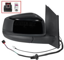 RÉTROVISEUR FORD TOURNEO CONNECT 2022-> ÉLÉCTRIQUE / CHAUFFANT / RABATTABLE ÉLÉCTRIQUEMENT / ANTENNE / NOIR GLOSSY / DROIT