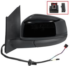 RÉTROVISEUR FORD TOURNEO CONNECT 2022-> ÉLÉCTRIQUE / CHAUFFANT / RABATTABLE ÉLÉCTRIQUEMENT / SIDE ASSIST / NOIR GLOSSY / GAUCHE
