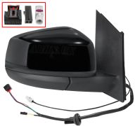 RÉTROVISEUR FORD TOURNEO CONNECT 2022-> ÉLÉCTRIQUE / CHAUFFANT / RABATTABLE ÉLÉCTRIQUEMENT / SIDE ASSIST / ANTENNE / NOIR GLOSSY / DROIT