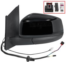 RÉTROVISEUR FORD TOURNEO CONNECT 2022-> ÉLÉCTRIQUE / CHAUFFANT / RABATTABLE ÉLÉCTRIQUEMENT / SIDE ASSIST / ANTENNE / NOIR GLOSSY / GAUCHE