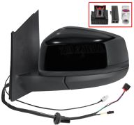 RÉTROVISEUR FORD TOURNEO CONNECT 2022-> ÉLÉCTRIQUE / CHAUFFANT / RABATTABLE ÉLÉCTRIQUEMENT / SIDE ASSIST / ANTENNE / NOIR GLOSSY / GAUCHE