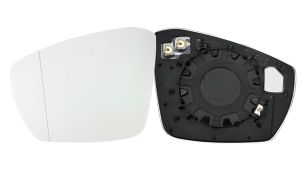 VERRE DE RÉTROVISEUR VOLKSWAGEN T-CROSS 2019-> AVEC SUPPORT / CHAUFFANT / ASPHÉRIQUE / GAUCHE